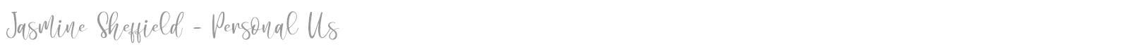 Jasmine Sheffield font preview